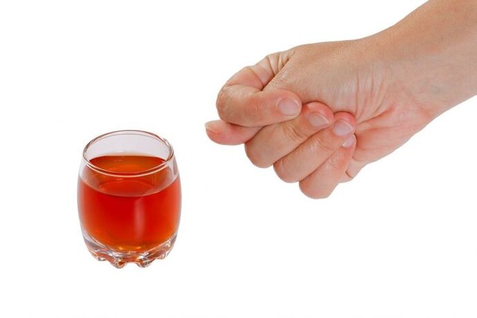 Ablehnung von Alkohol