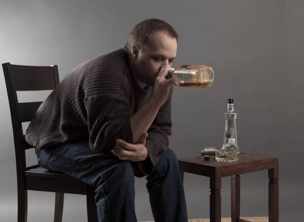 Alkoholischer Mann
